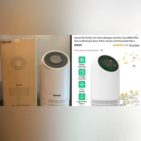 Honati air purifier outlet
